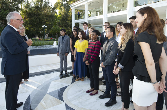 Summer interns with Jim Crystal